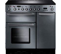 RANGEMASTER  Toledo 90 Electric Induction Range Cooker - Stainless Steel & Chrome